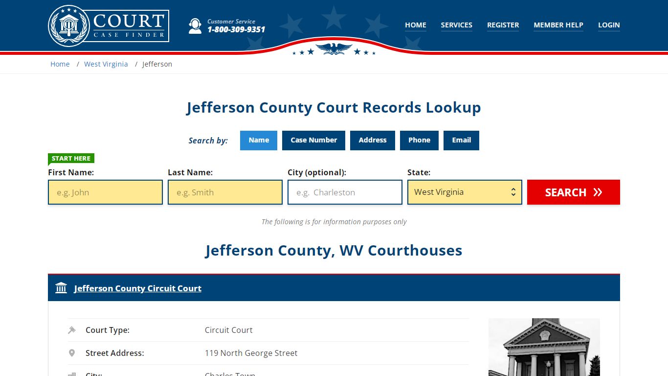 Jefferson County Court Records | WV Case Lookup